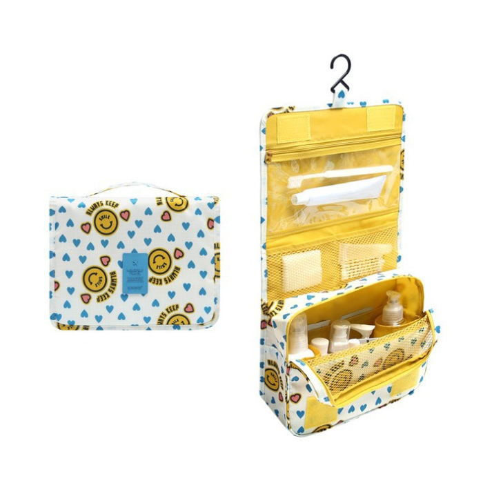 Compact Travel Toiletry Bag with Water-Resistant Design