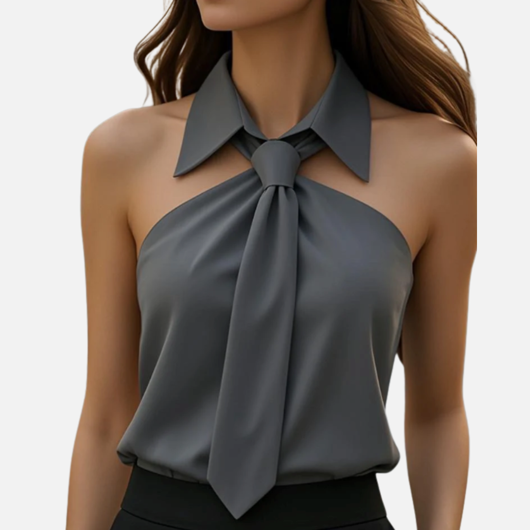 Women’s Chiq Tie-Neck Shirt
