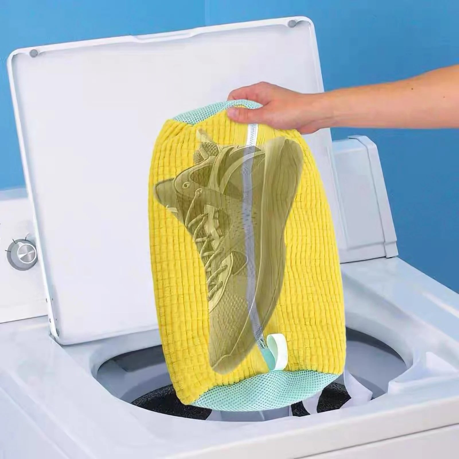 Mesh Shoe Wash Bag - Reusable Travel Shoe Laundry Pouch - Luxivelle
