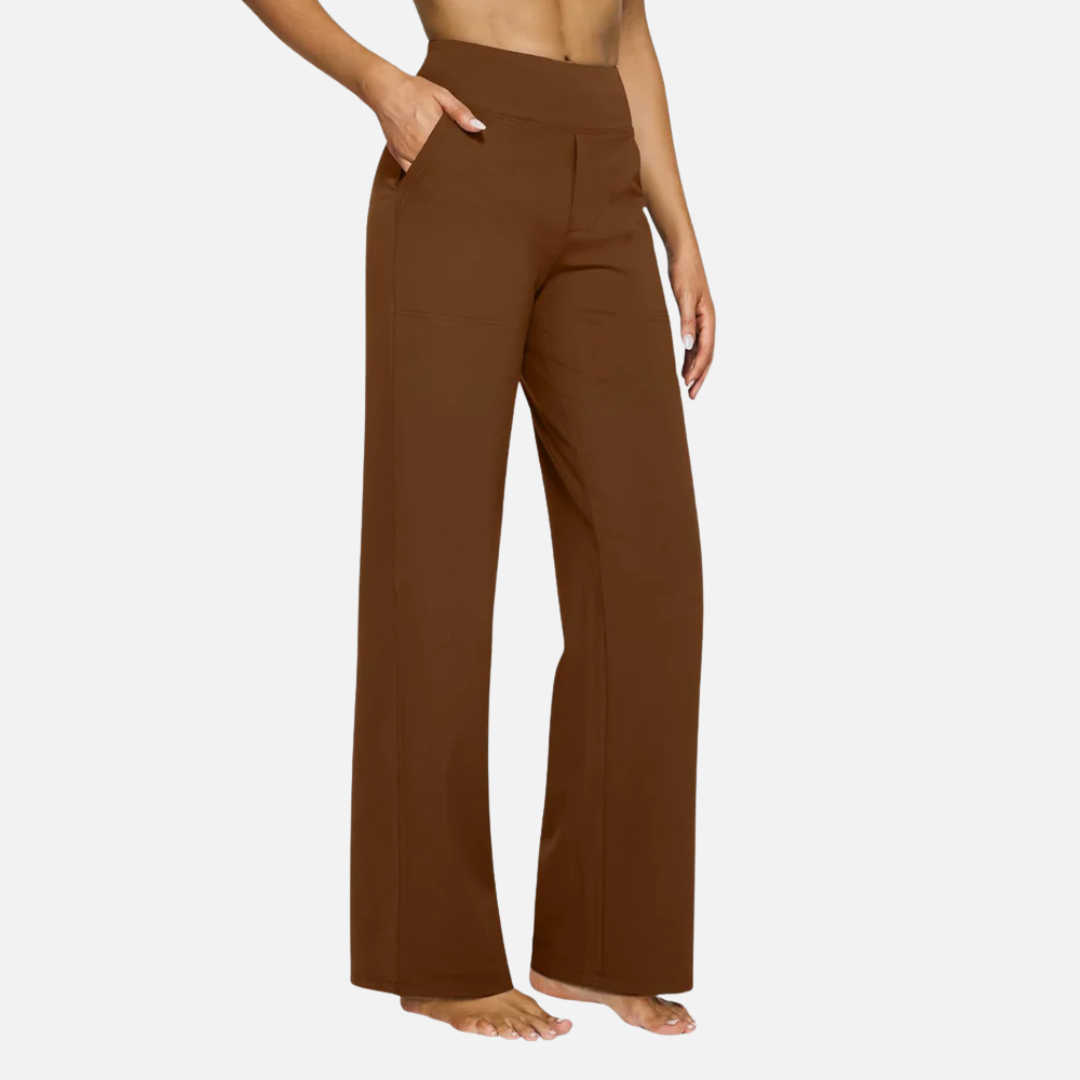Rebecca | Women's High Waisted Wide-Leg Pants