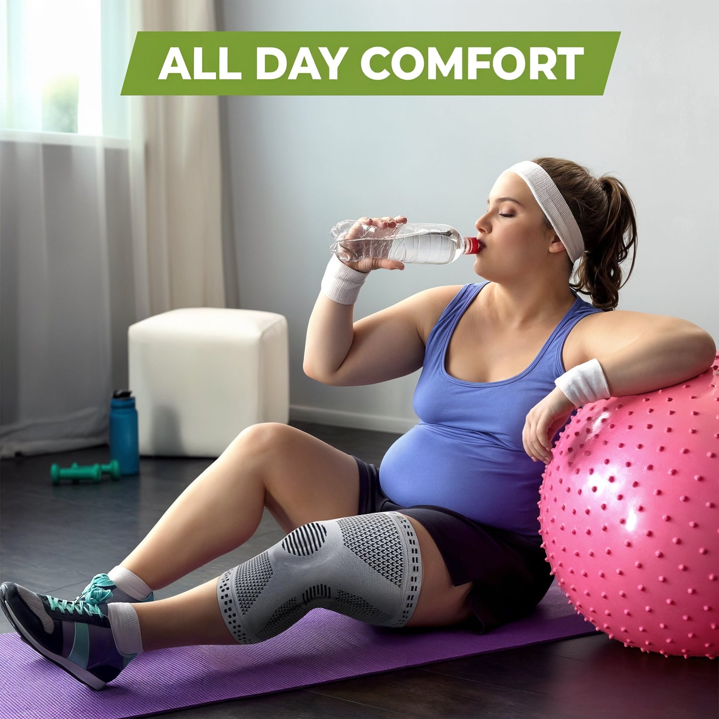 Comfortable Knee Support Sleeve for All Day Wear