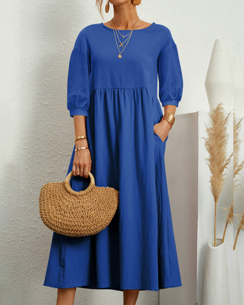Loose Fit Bell Sleeve Dress