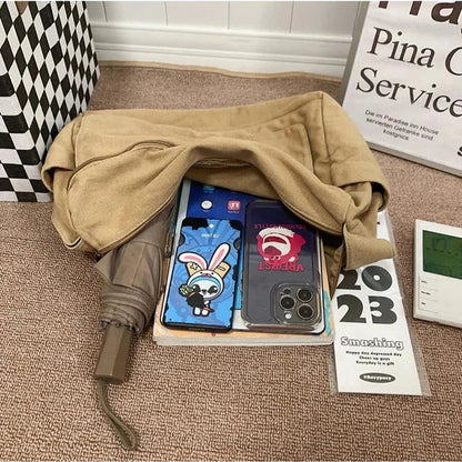 Versatile Canvas Crossbody Messenger Bag for Daily Use