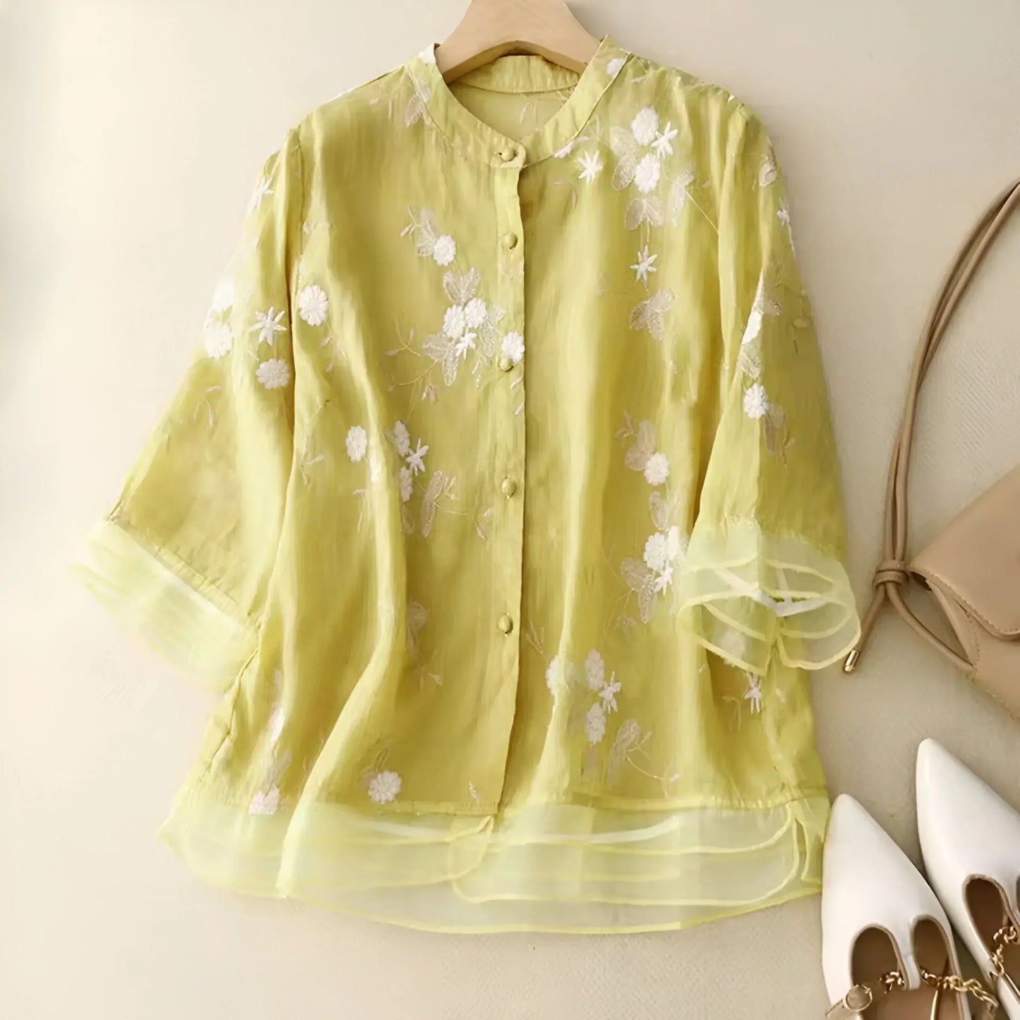 Pretty Flower Blouse for Ladies