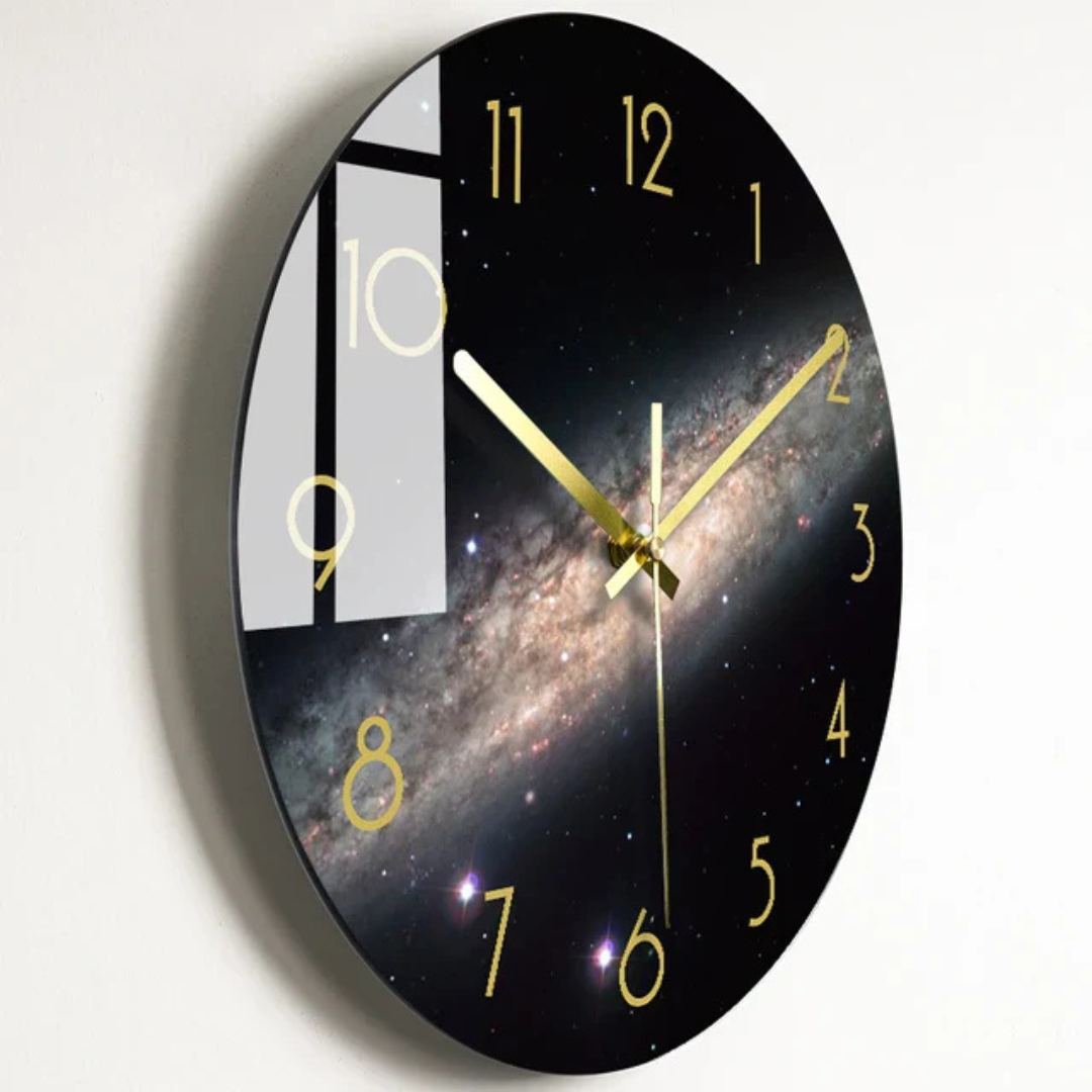 Big Clear Wall Clock - Simple Modern Home Decor