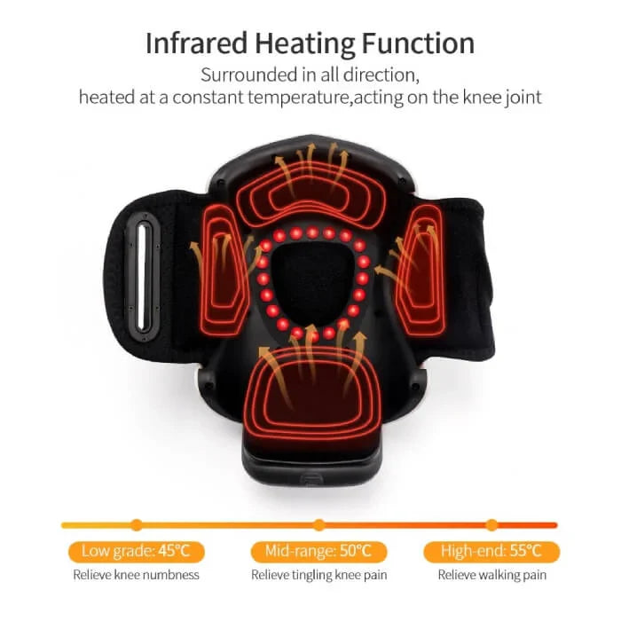 Therapeutic Knee Massager with Heat and Pressure Relief