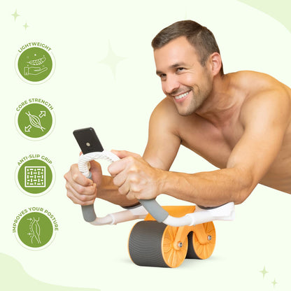 Advanced Core Workout Roller with Extra Support Timer