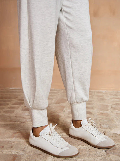 Comfortable Elastic Waist Floral Bloomer Pants
