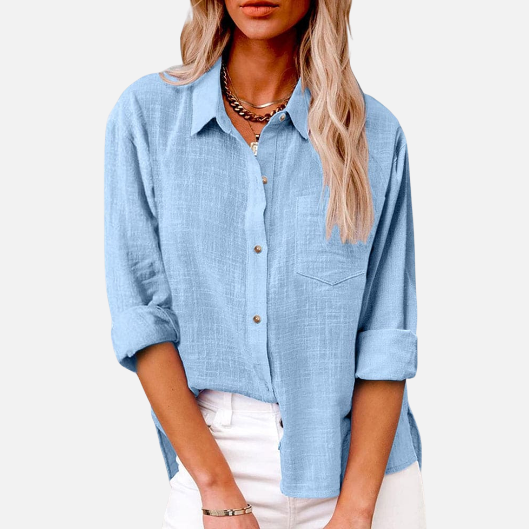 Margot | Women's Button-Down Linen Shirt