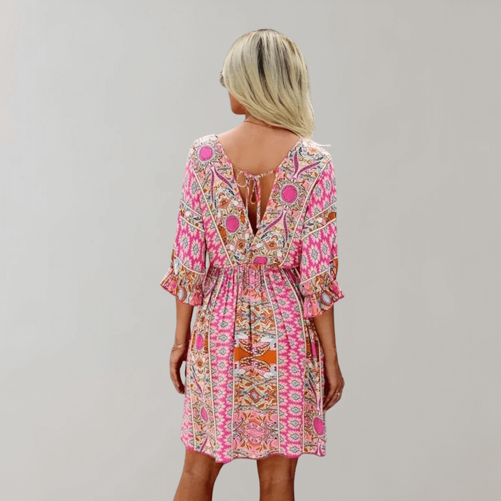 Chic Little V Neck Summer Dress