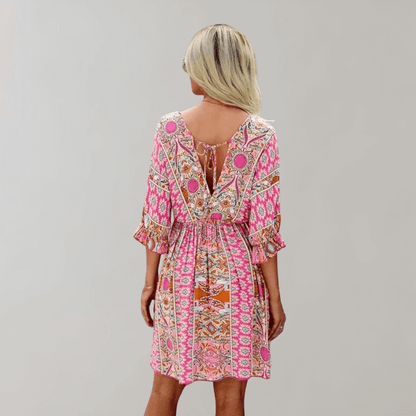 Chic Little V Neck Summer Dress