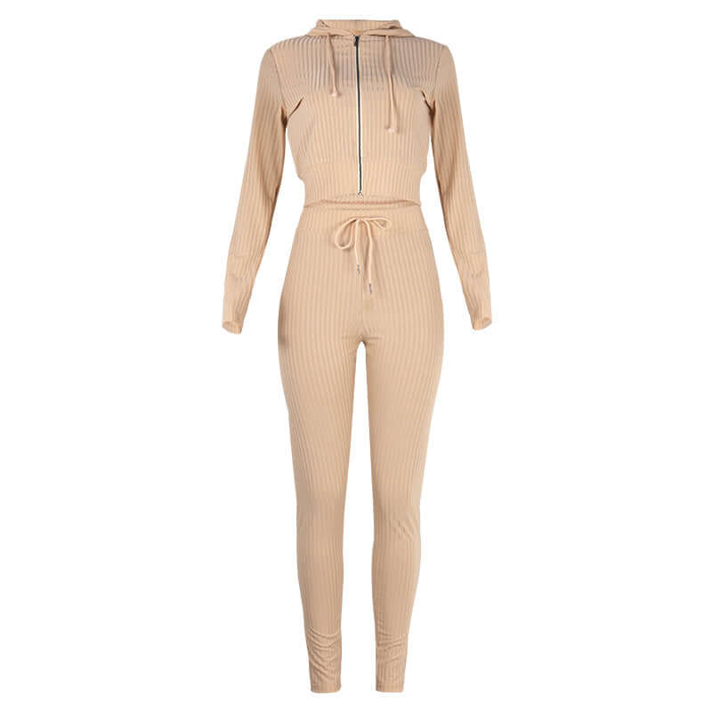 Ladies' Fitted Sport Hoodie Suit