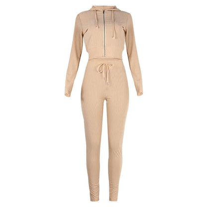 Ladies' Fitted Sport Hoodie Suit