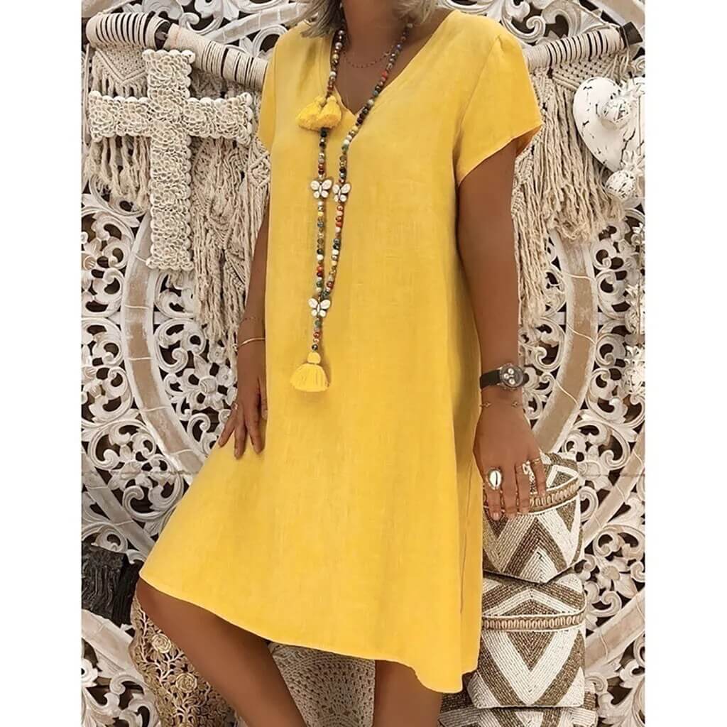 Breathable Cotton Summer Dress