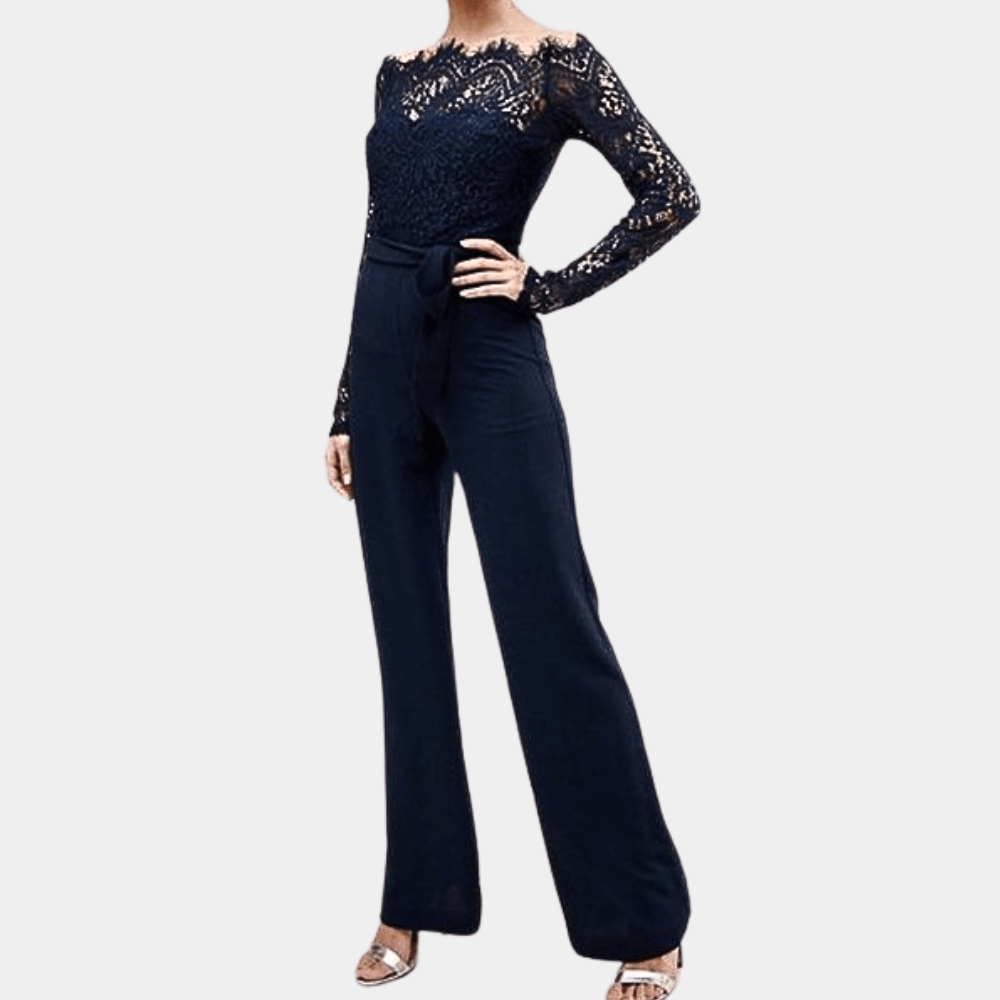 Chic Crochet Cold Shoulder Jumpsuit
