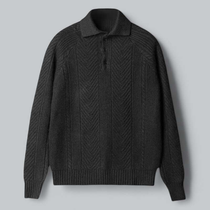Men's Traditional Crew Neck Polo Shirt - Luxivelle