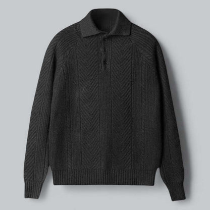 Men's Traditional Crew Neck Polo Shirt - Luxivelle