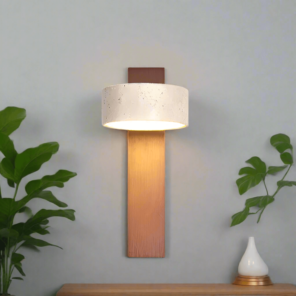 Adjustable Natural Wood LED Wall Light