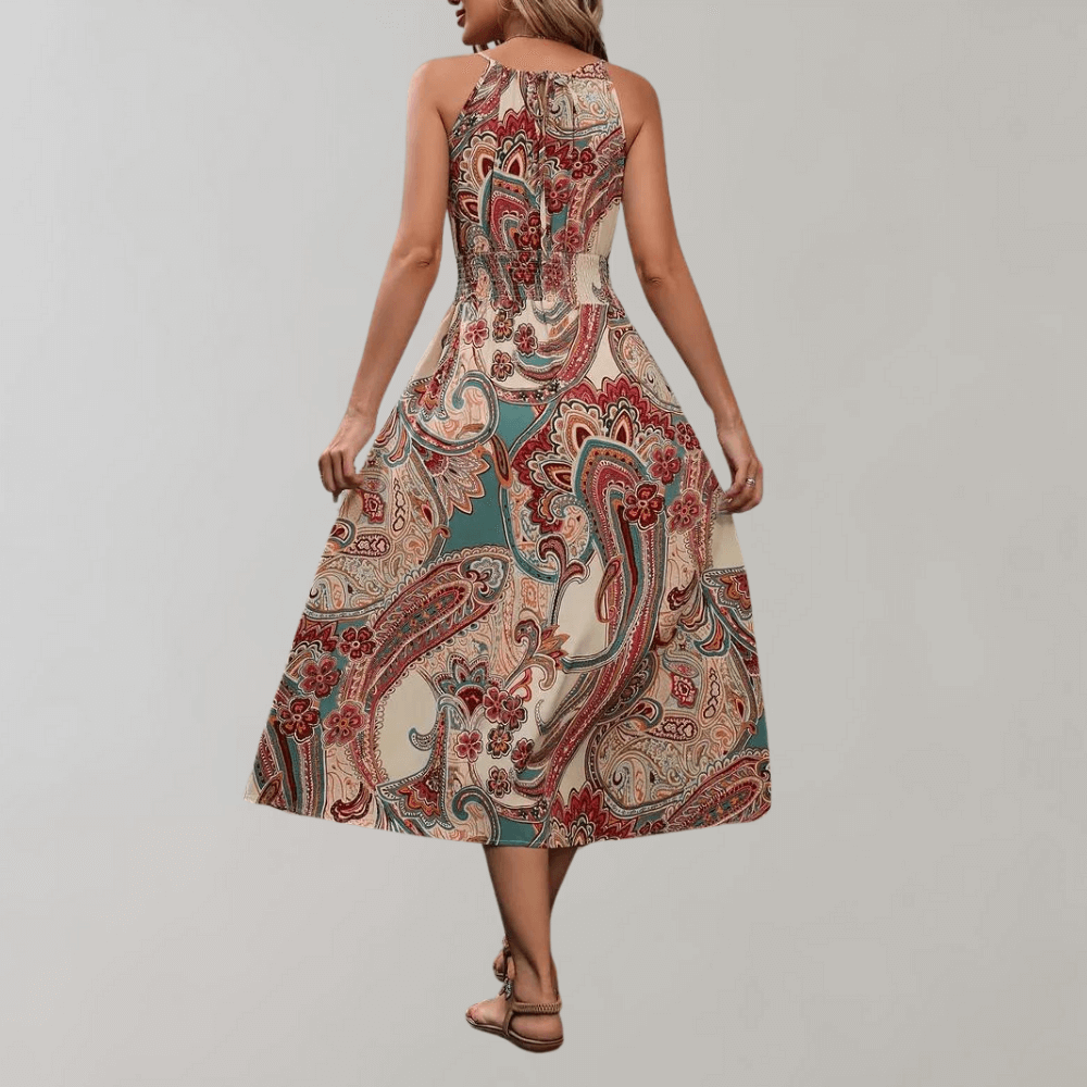 Flowy Floral Long Summer Dress