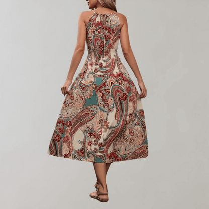 Flowy Floral Long Summer Dress
