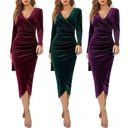 Luxurious Soft Ruffled Waist Dress