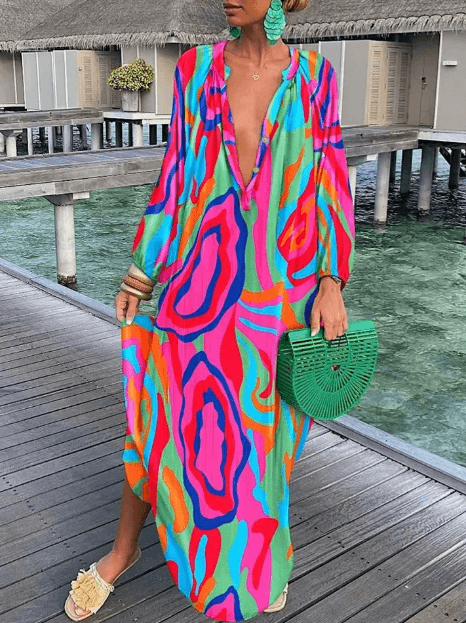 Vibrant Floral Sundress for Women