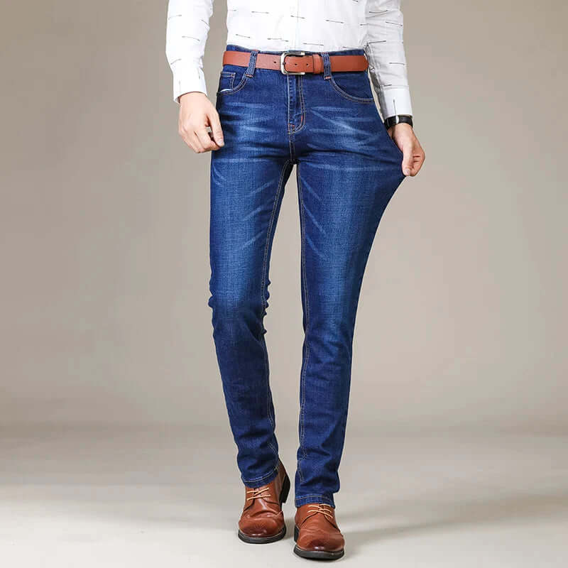 Regular Fit Straight Leg Jeans - Luxivelle
