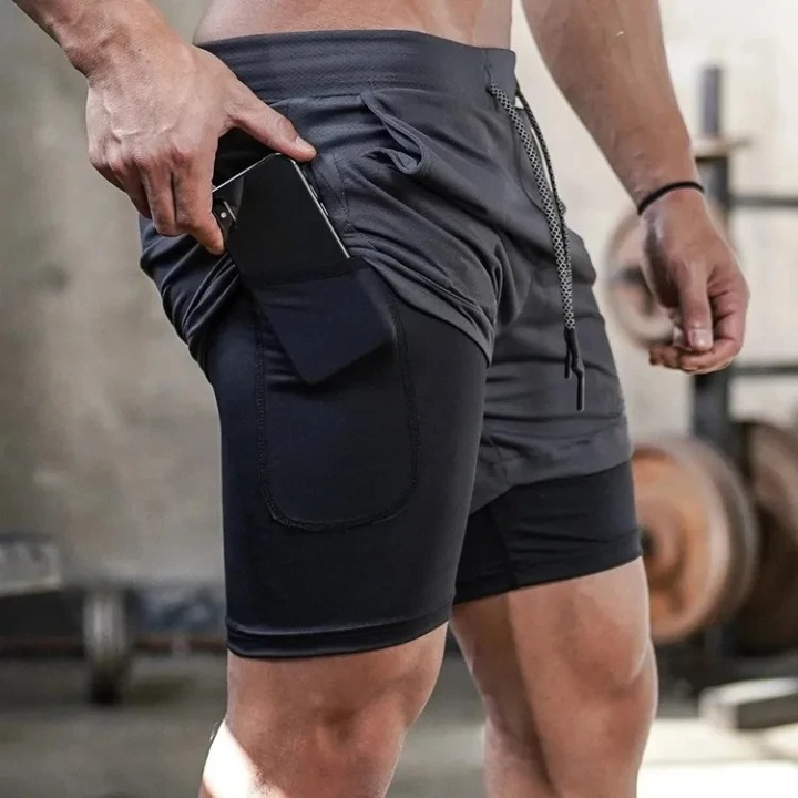 Men's Lightweight Moisture Wicking Athletic Running Shorts