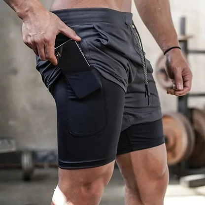 Men's Lightweight Moisture Wicking Athletic Running Shorts