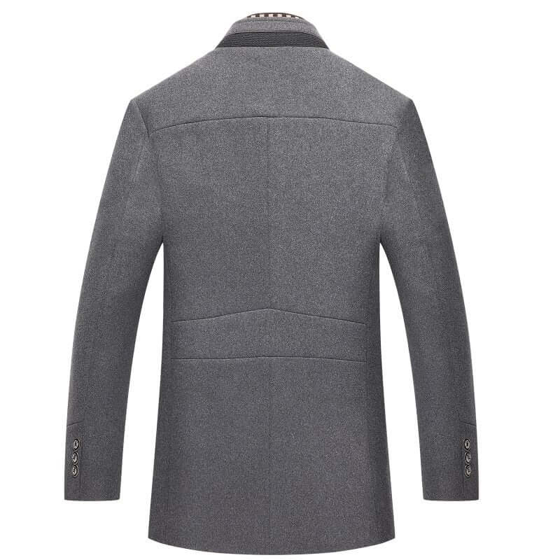 Men's Classic Fit Warm Wool Overcoat
