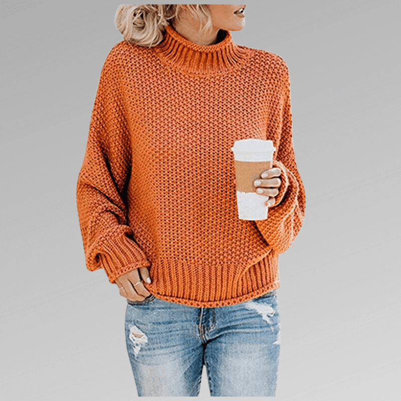 Warm Crew Neck Wool Sweater for Women - Luxivelle