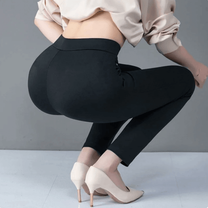 Comfortable High Waisted Straight Leg Women's Pants