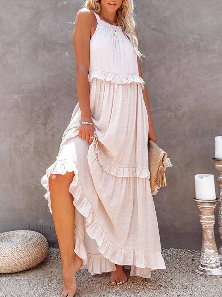 Crew Neck Summer Dress