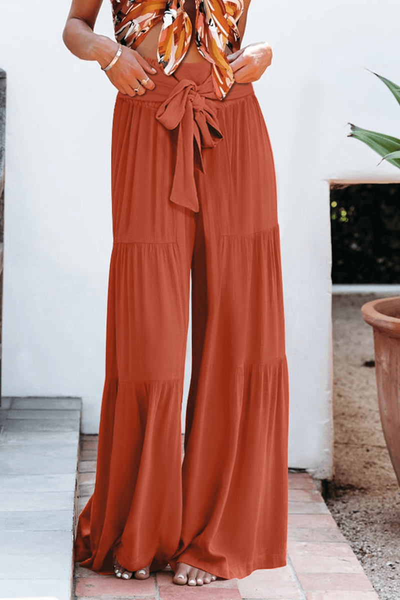 Comfortable Women's Relaxed Fit Wide Leg Trousers
