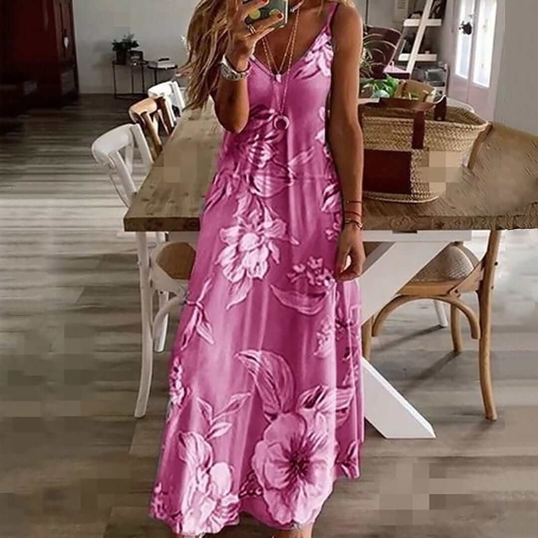 Summer Floral Sundress - Relaxed Fit