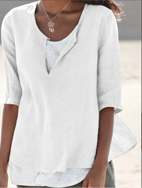 Ladies Short Sleeve Blouse