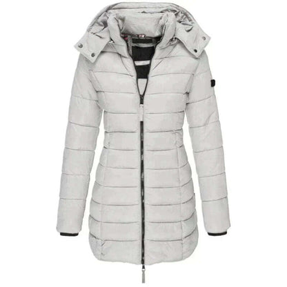 Warm Women's Down Parka Coat with Hood
