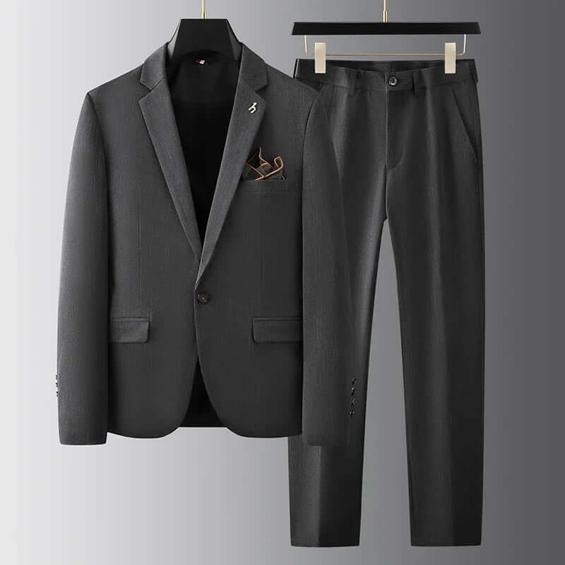 Relaxed Fit Mens Wired Suit Set