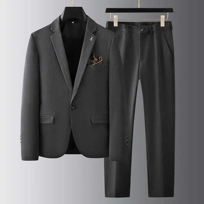 Relaxed Fit Mens Wired Suit Set