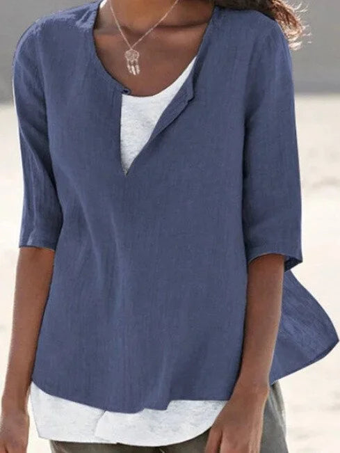 Comfortable Women's Relaxed Fit V-Neck Sweater Top
