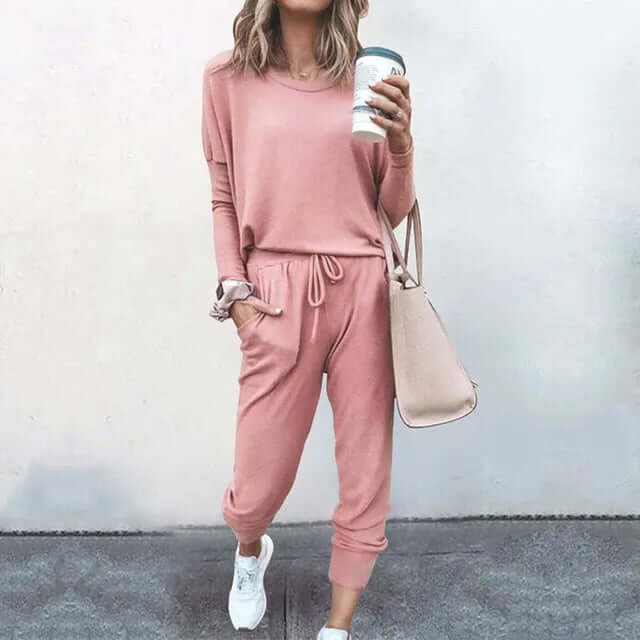 Relaxed Fit Women's Jogger Suit for Everyday Wear - Luxivelle