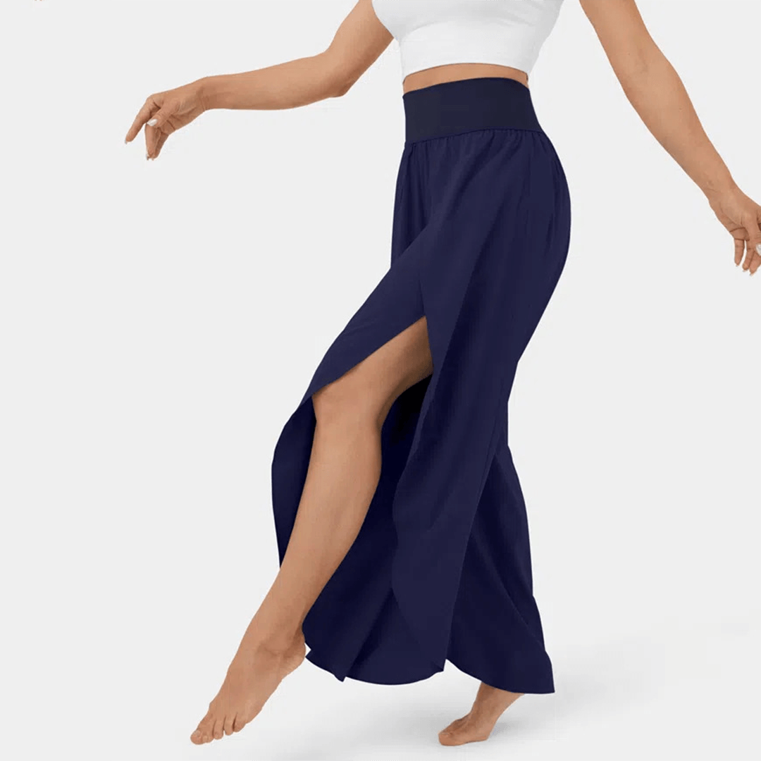 Comfortable High Waist Wide Leg Trousers
