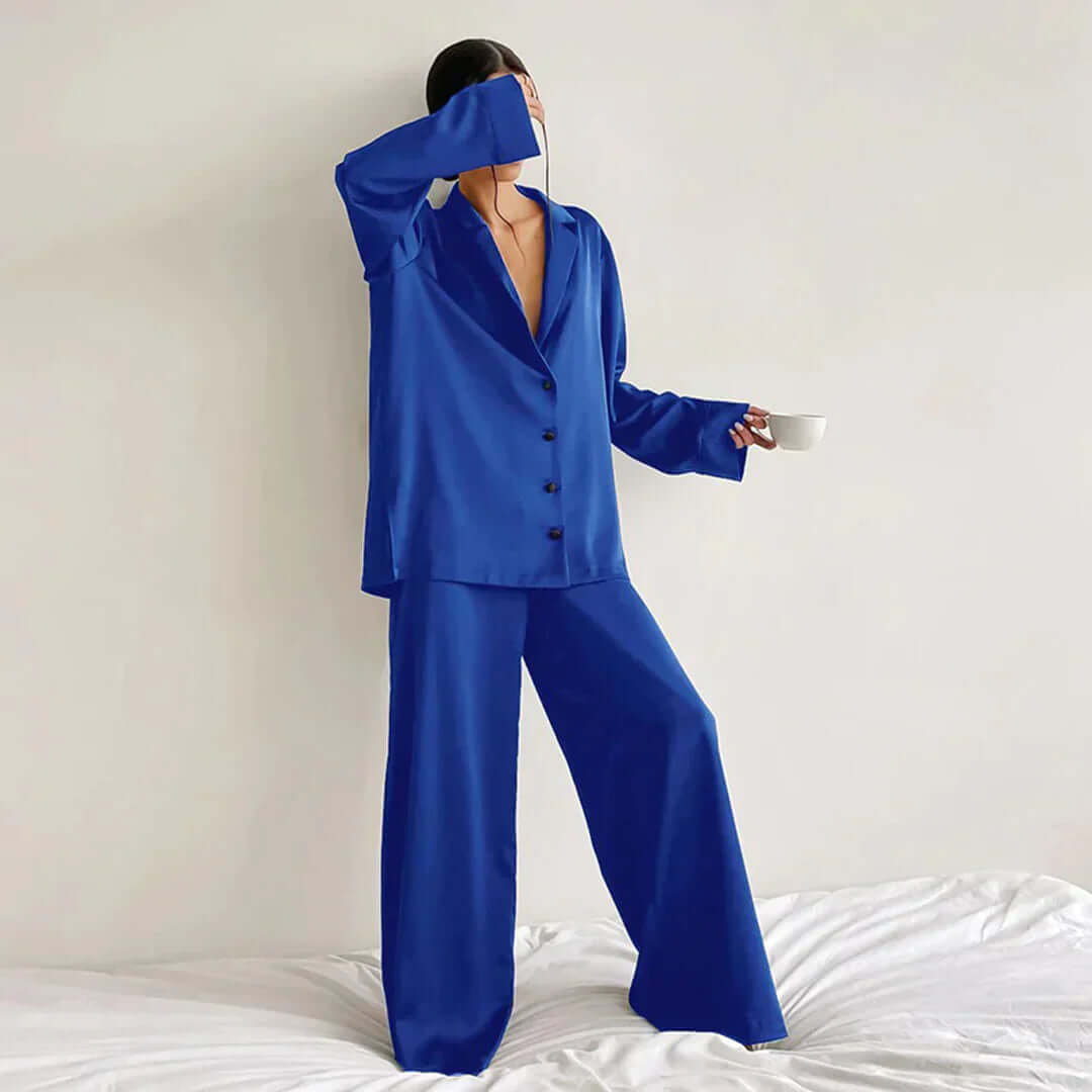 Ladies Classic Fit Shirt & Loose Pant Set