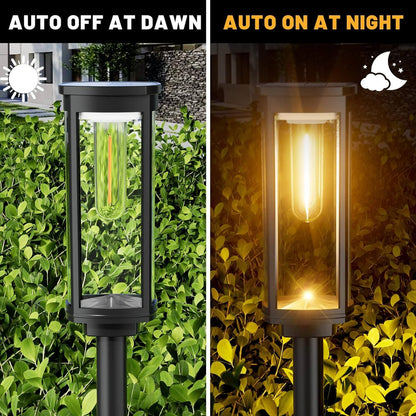 Bright Outdoor Solar Powered Yard Lamp