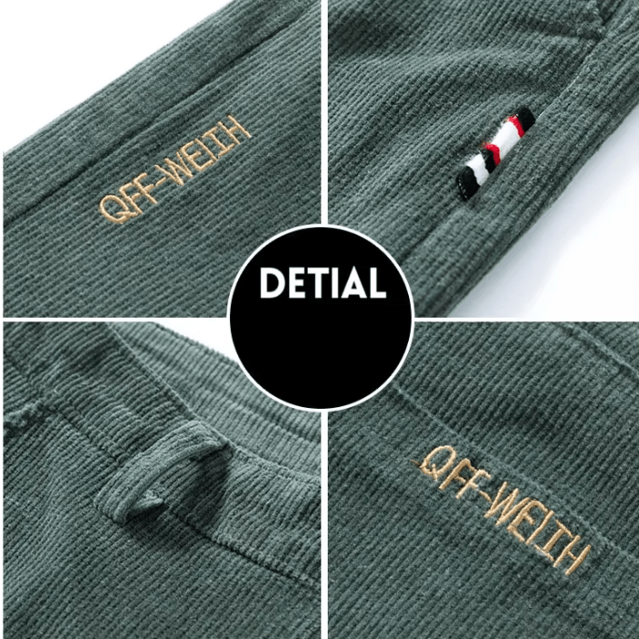 Warm Insulated Corduroy Snow Pants