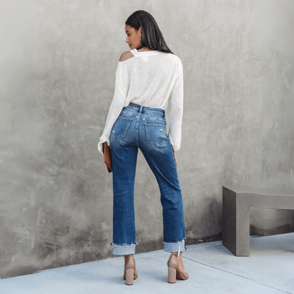 Comfortable Loose Fit Casual Women's Jeans