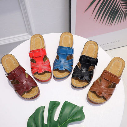 Vintage Style Comfortable Wedge Sandals