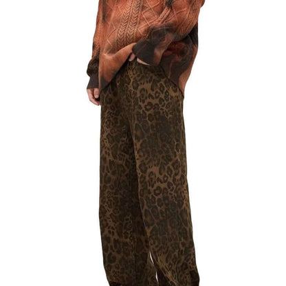 Fashionable Leopard Women's Stretch Jeans