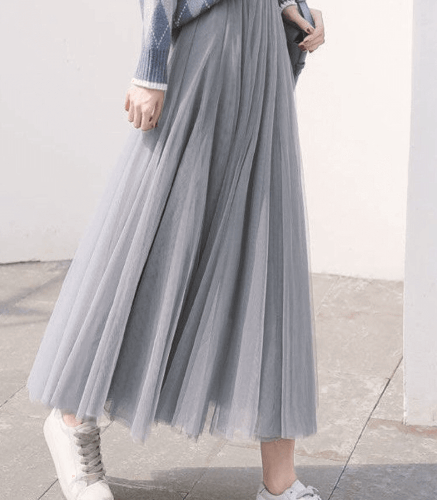 Ladies Long Maxi Flowy Skirt