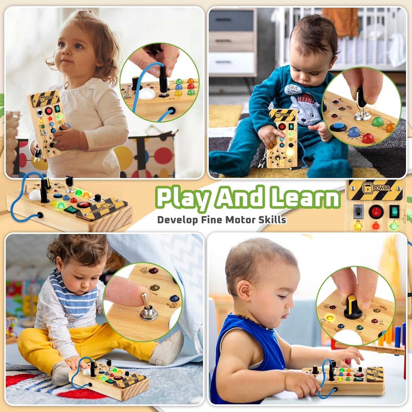 Interactive Learning Board Toy for Kids & Toddlers